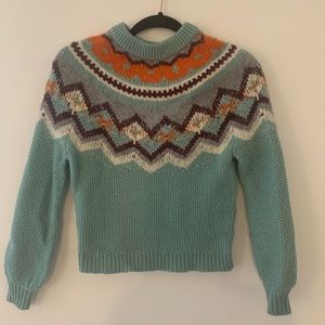 J crew fair isle sweater XXS